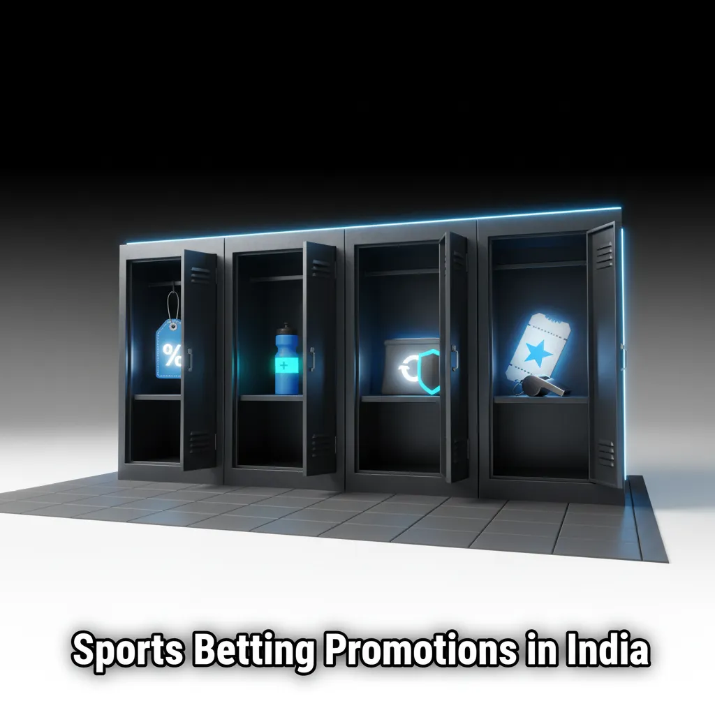 Sports betting promos in India: Acca boost, ₹300 cricket free bet, 10% esports insurance, 50% weekend reload.