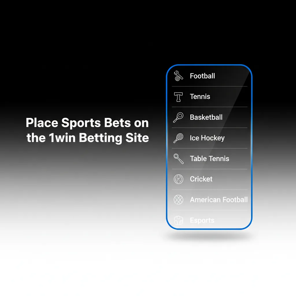 1win sports betting interface with cricket, football, kabaddi, tennis, basketball, UFC, and live/pre-match odds and stats.