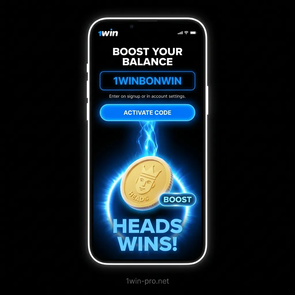 Boost your CoinFlip balance with promo code 1WINBONWIN on 1win India