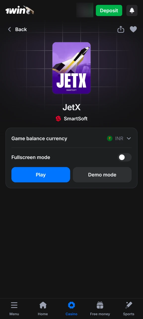 Find JetX in the 1win lobby and place your bets to watch the jet soar and multiply your winnings.