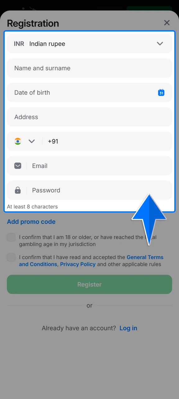 ck between the quick one-click option, mobile, email, or your favorite social media account to join 1win.