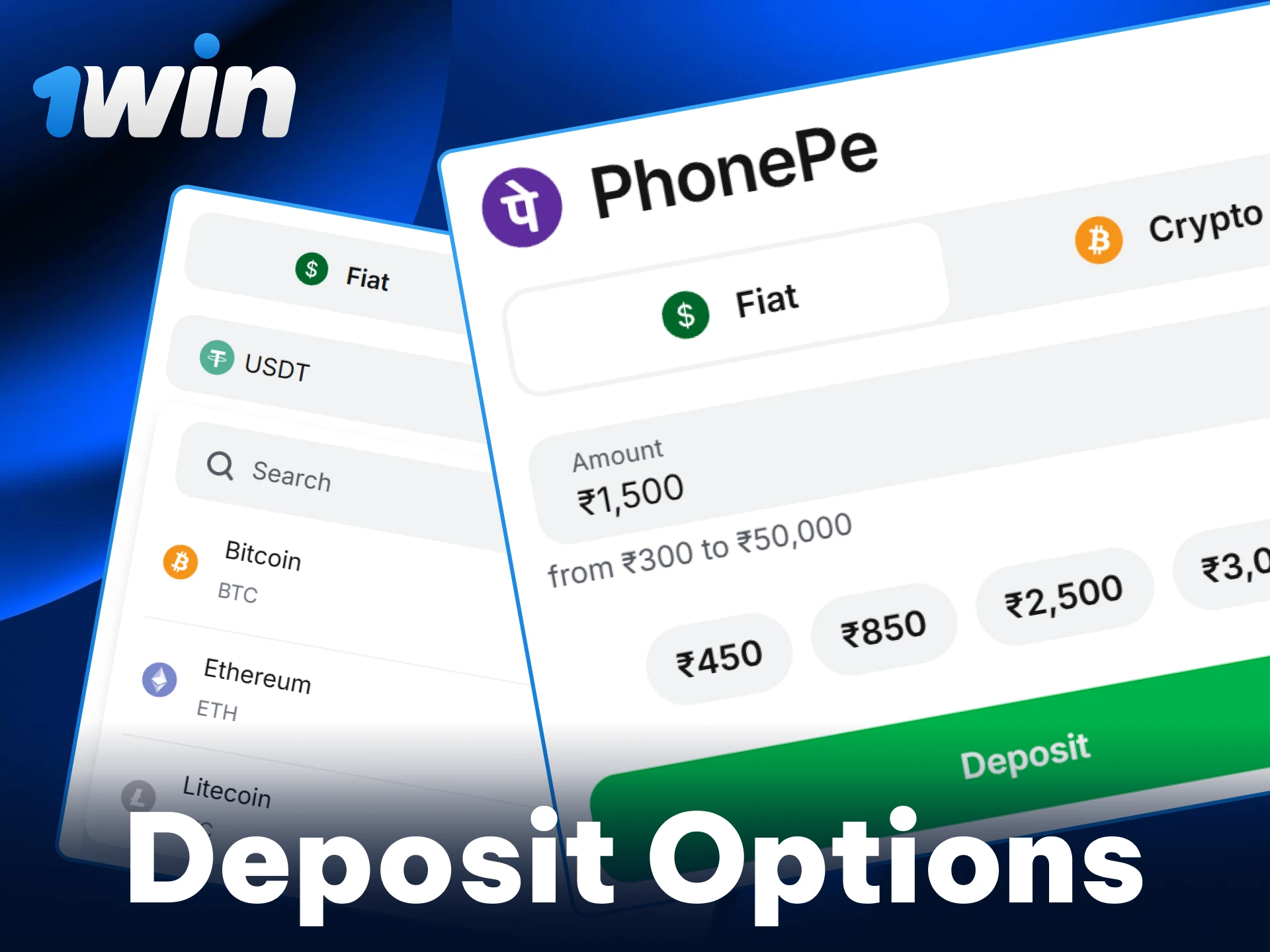 Explore easy deposit options available for 1win players in India.