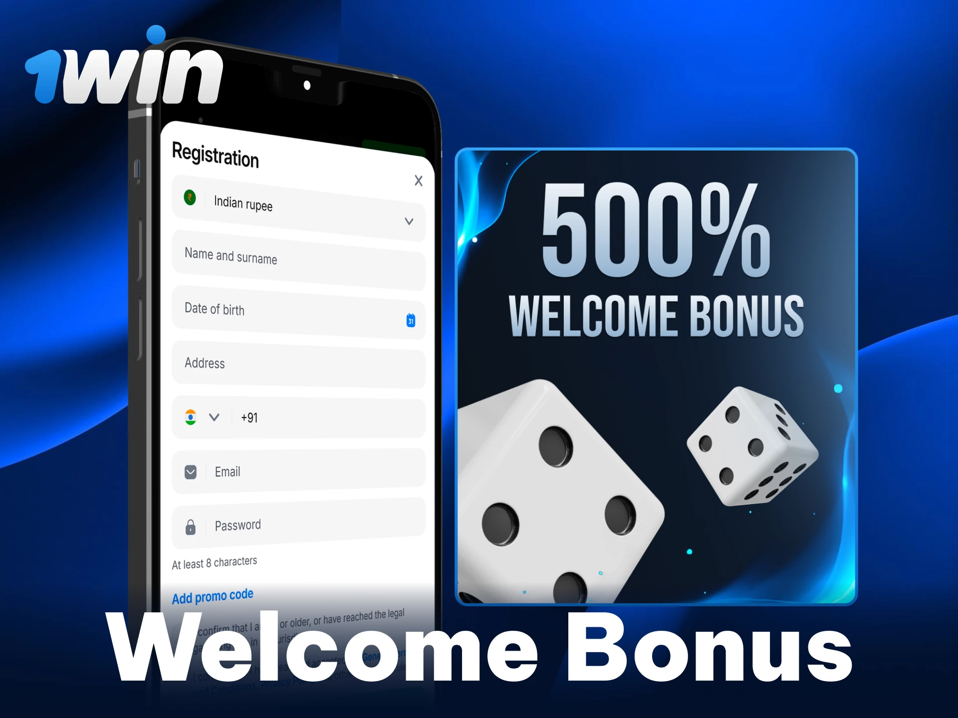 Claim your 1win Dice welcome bonus for Indian players.