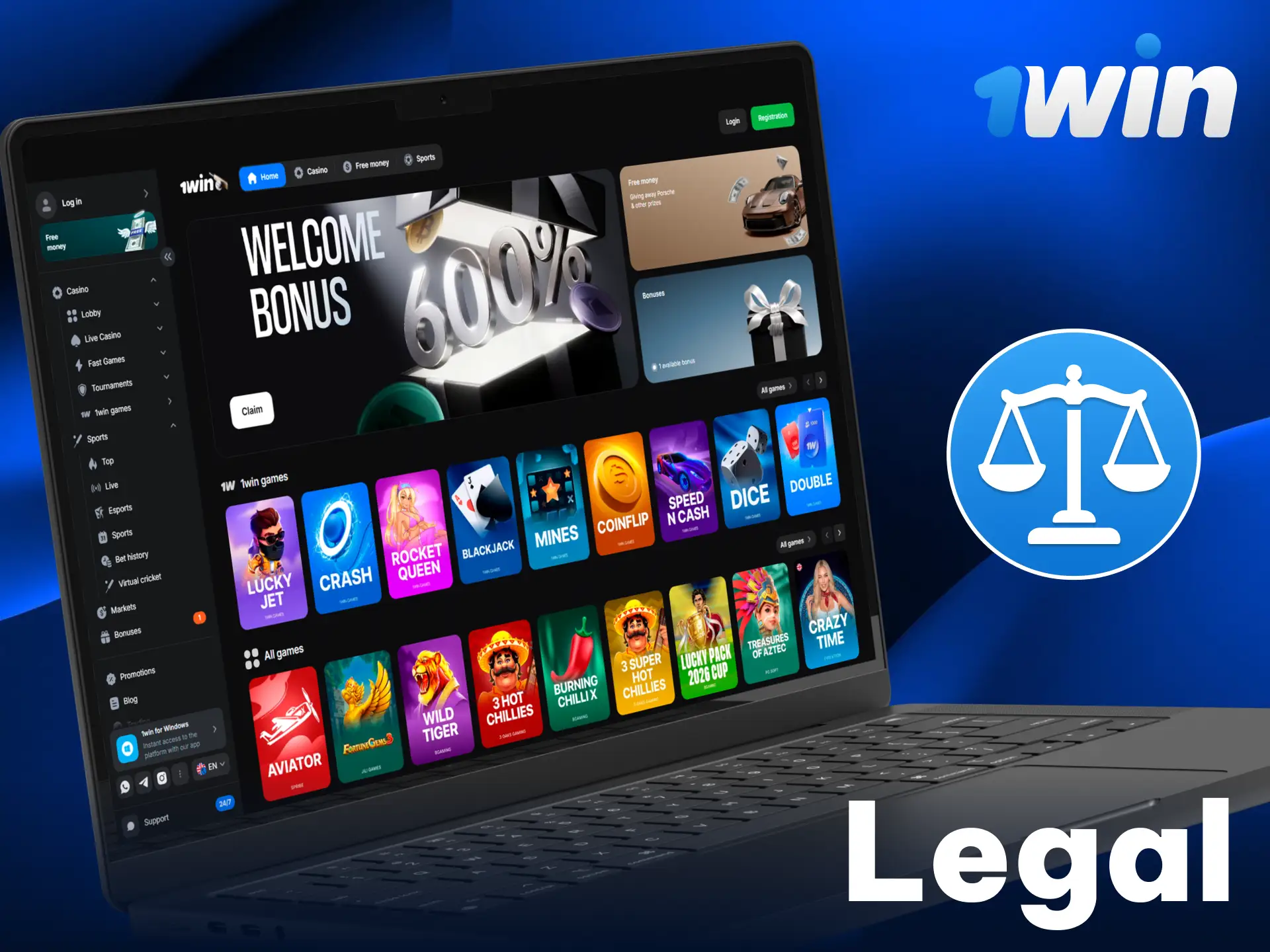 Find out if 1win is safe and legal for India users.