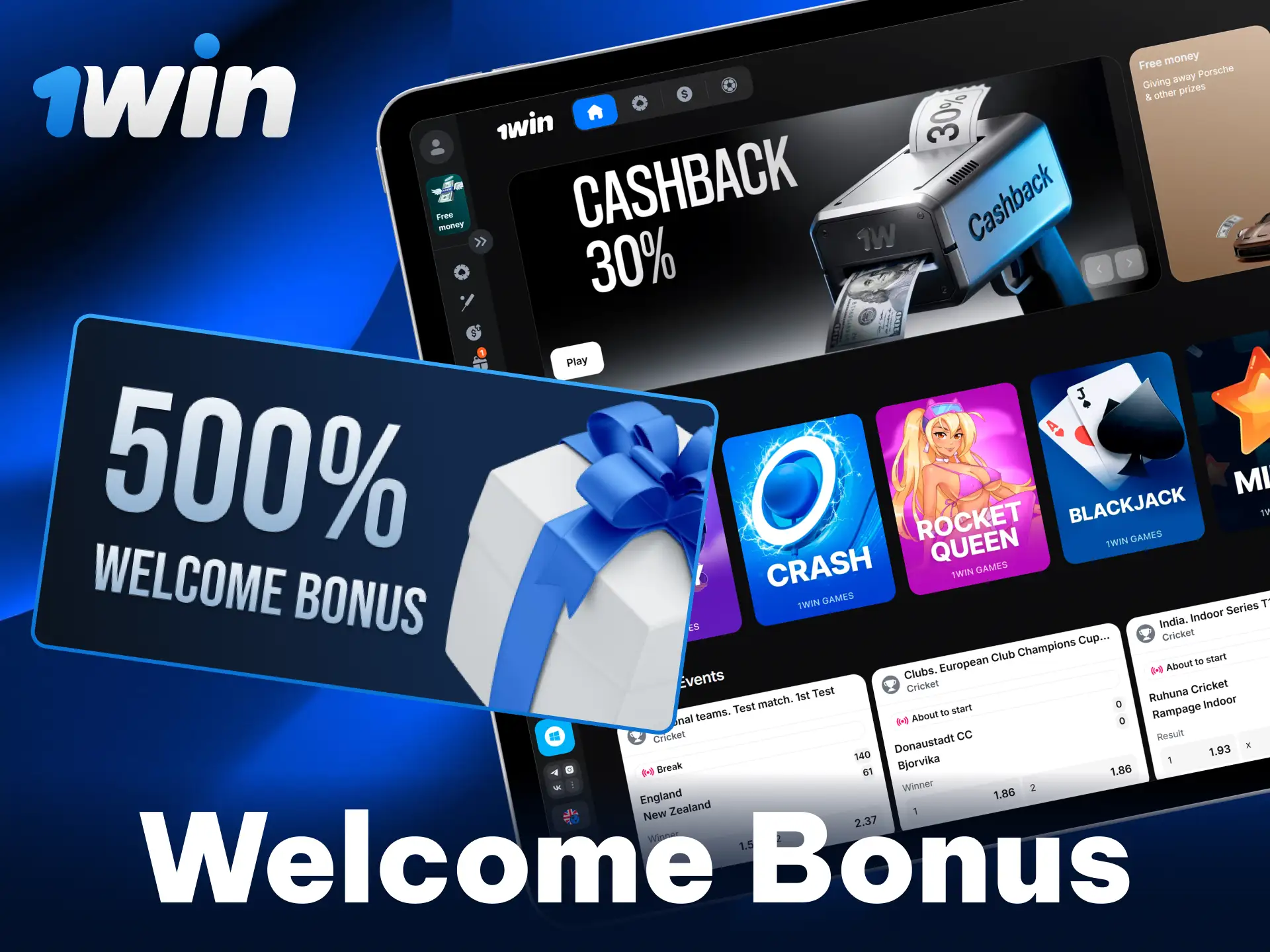 Make your first deposit on 1win to claim your welcome bonus.