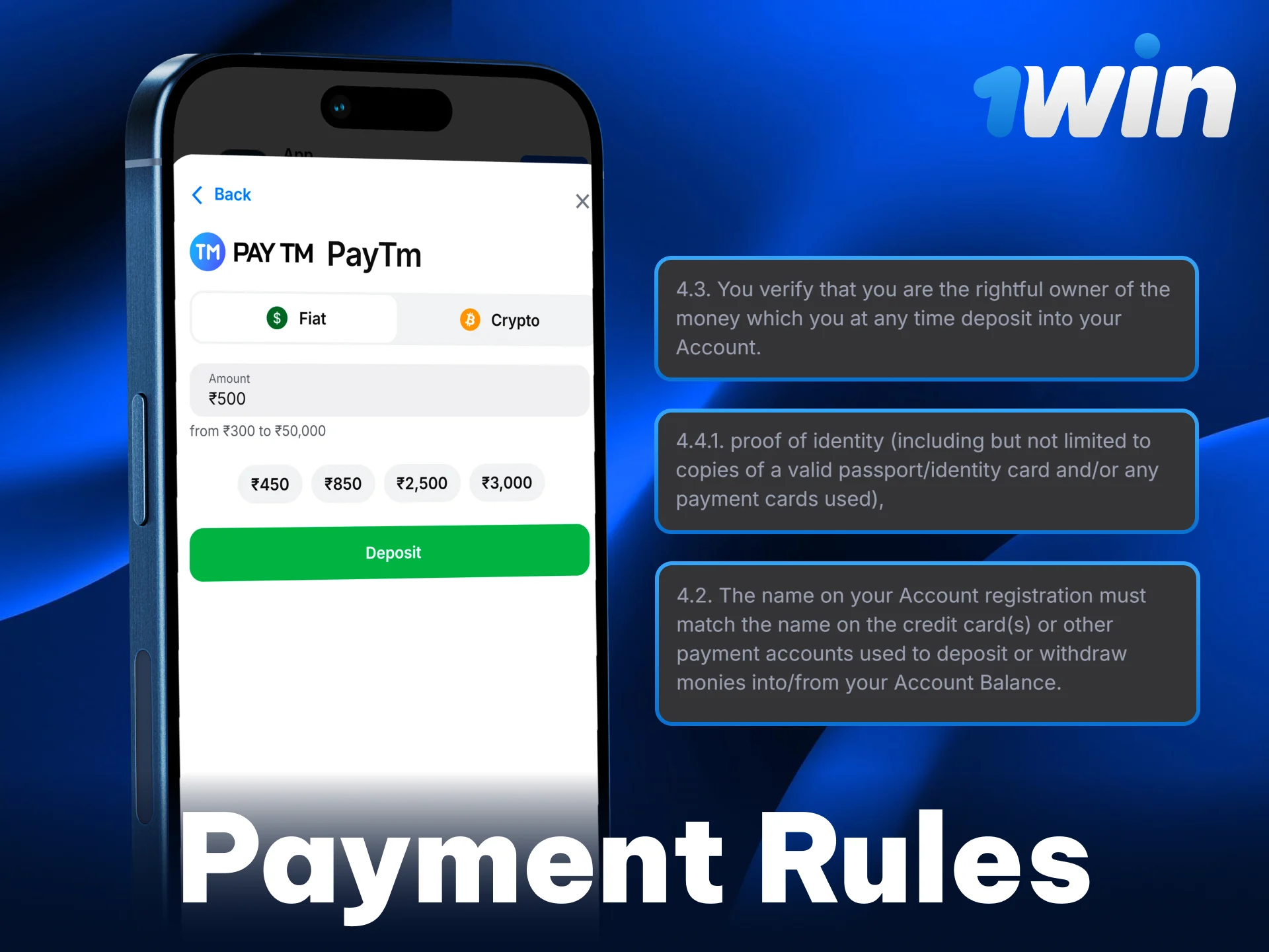 Read the 1win terms and conditions to ensure smooth money transfers.