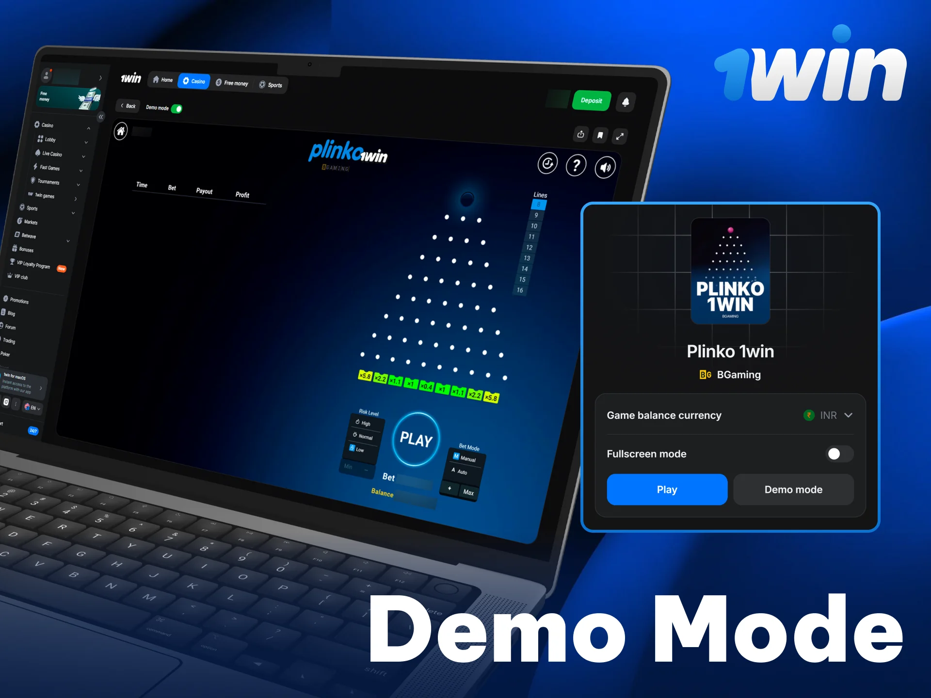 Test the gameplay mechanics without any financial risk in the trial version.