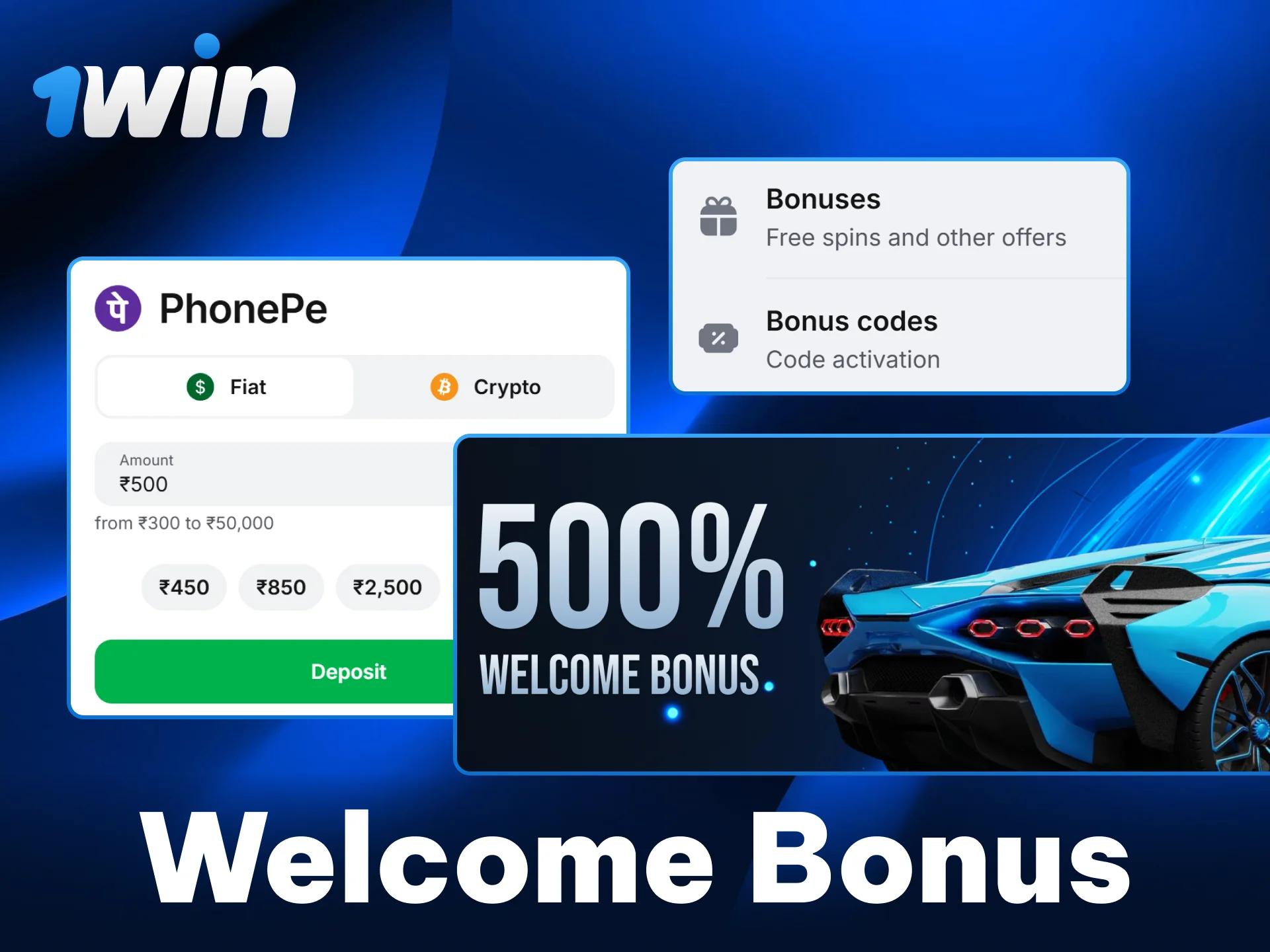 Grab your massive sign-up reward to boost your initial racing stakes.